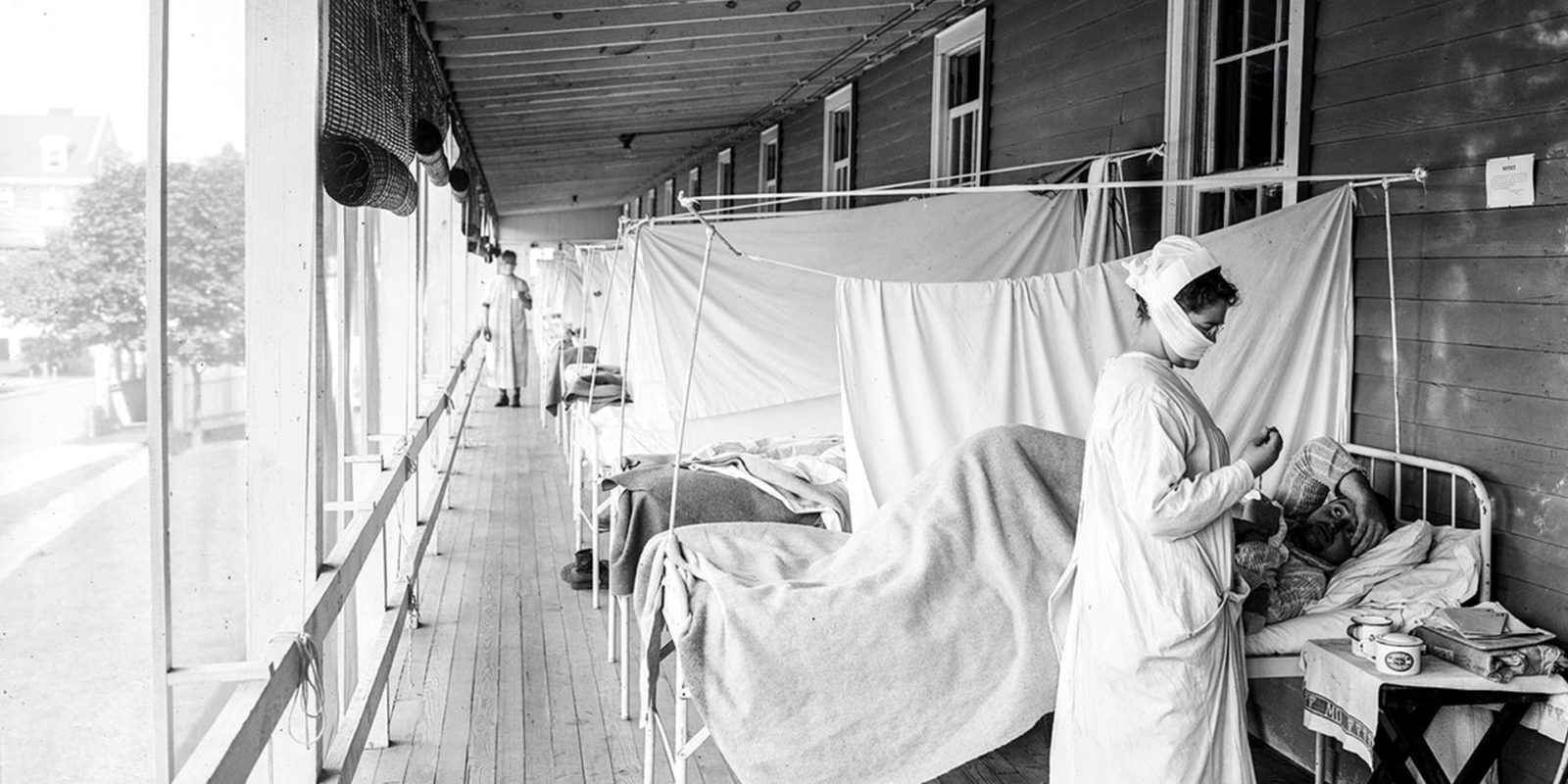 Walter Reed Hospital during 1918 influenza pandemic